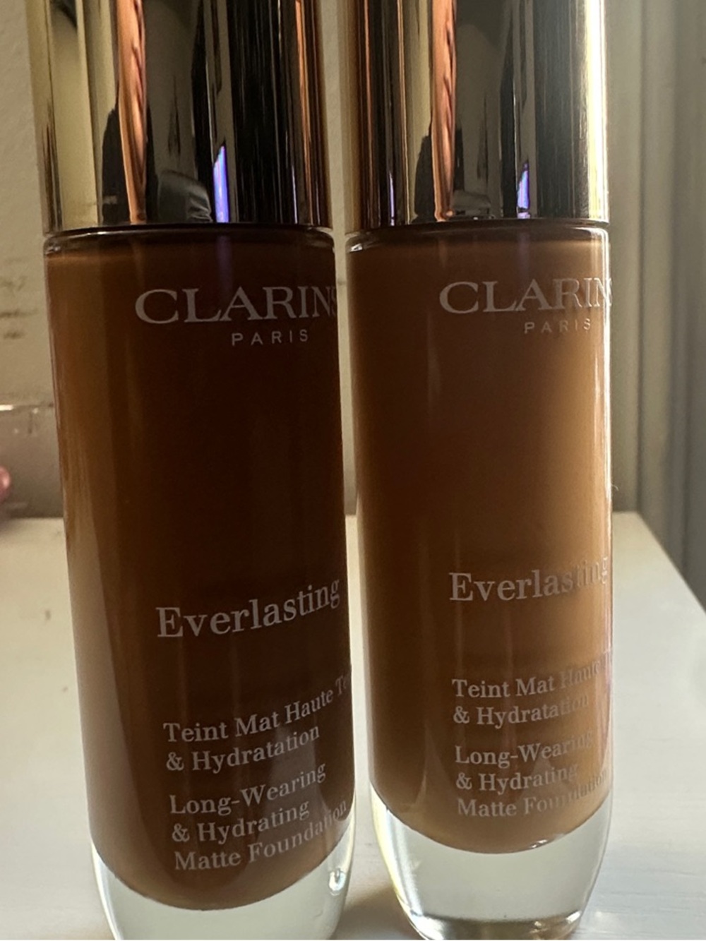 Clarins Everlasting Matte Foundation - Deep Brown Duo